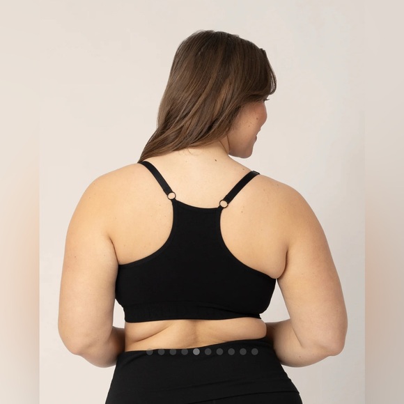 KINDRED BRAVELY Simply Sublime Nursing Breastfeeding Sports Bra in Black Size M - Picture 9 of 11
